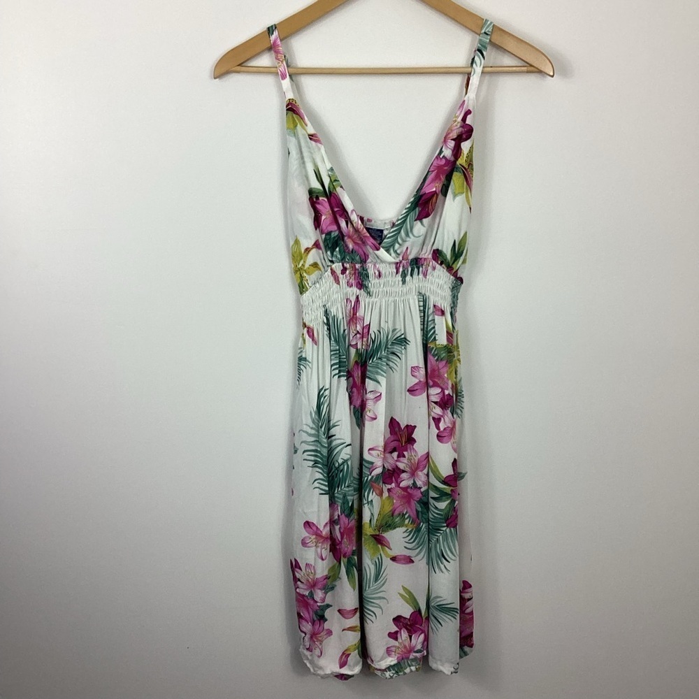 Hibiscus Collection Hawaii Floral Dress Size Large